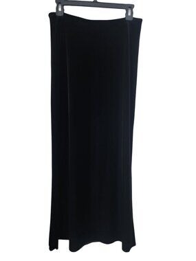 Equestrian Designs Size S Black Velvet Stretch Maxi Skirt